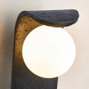 Axyaa Black Hole Stone Wall Lamp - Minimalist Italian Design - High-End Retro Sconce