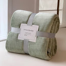Axyaa Luxury Flannel Travel Blanket: Lightweight, Soft, Non-shedding, Colorfast Multipurpose Blanket