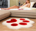 Axyaa Cat Paw Bear Foot Plush Carpet for Home Decor