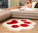 Axyaa Cat Paw Bear Foot Plush Carpet for Home Decor