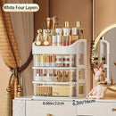 Axyaa Large Capacity Makeup & Jewelry Storage Box: Transparent, Multi-layer Desktop Organizer