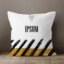 Axyaa Gold Heart Art Print Cushion Cover - Nordic Style Sofa Pillowcase