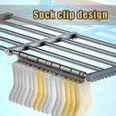 Axyaa Extendable Clothes Drying Rack Shoes Shelf Towel Organizer Window Shoe Storage Shelf