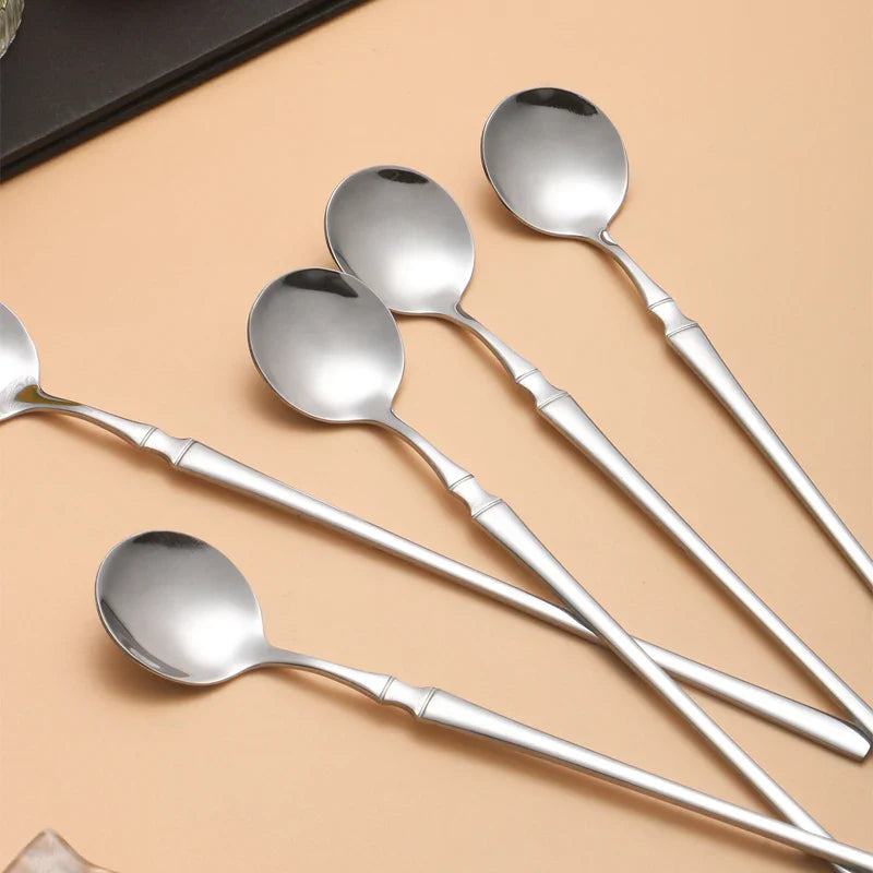 Axyaa Stainless Steel Mirror Ice Scoop Set for Home and Hospitality