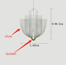 Axyaa Geometric Metal Grid LED Chandelier Pendant Light Iron Designer LOFT Lamp