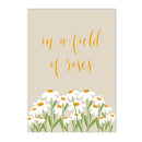 Axyaa Daisy Wildflowers Canvas Art Painting for Nursery Decor