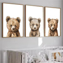 Teddy Bear Nursery Wall Art Print Canvas Painting Kids Room Decor Axyaa