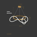 Axyaa Nordic Line LED Chandelier for Minimalist Home Decor