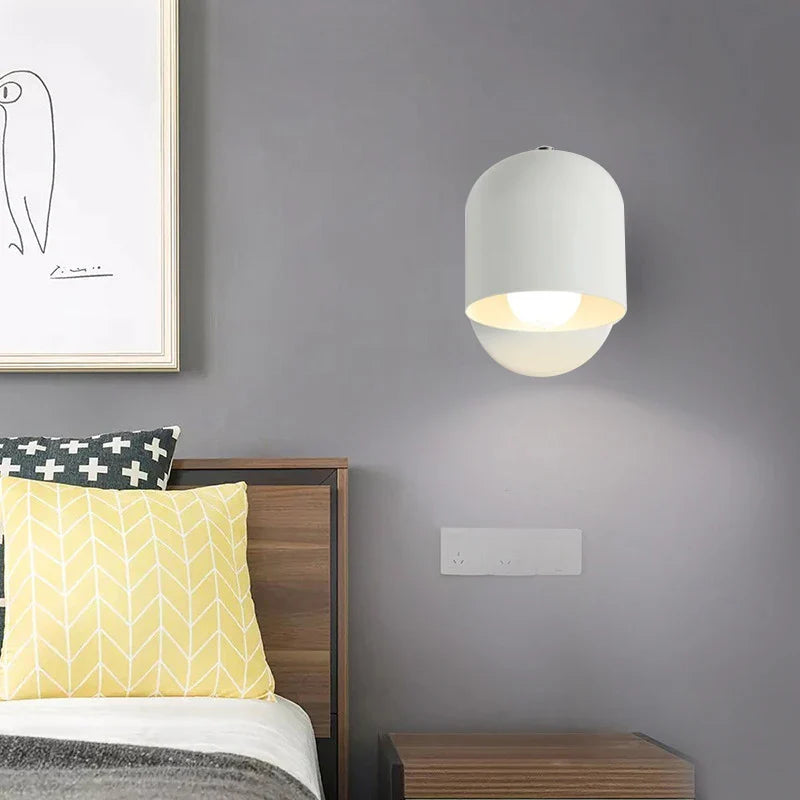 Nordic Minimalist Wall Sconce Macaron Aisle Light for Bedside and Cloakroom