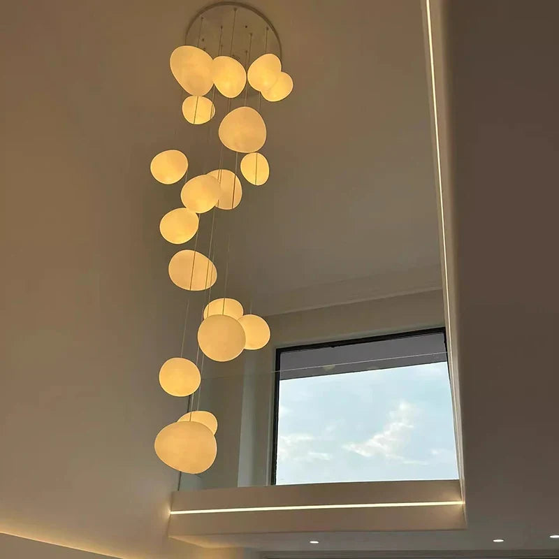 Axyaa Nordic Stair Chandelier Living Room Dining Pendant Ceiling Light