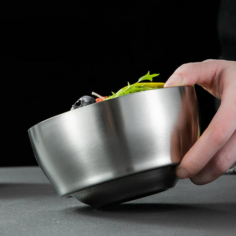 Axyaa Stainless Steel Thermal Insulated Rice Bowl Set