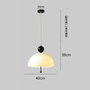 Axyaa White Glass Dining Pendant Light - Minimalist Design for Living Room
