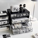 Axyaa Acrylic Stackable Drawer Organizer for Office School Desktop Storage.