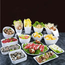 Axya Melamine Frost Plate Dish: Creative Tableware for Snacks, Sushi, Barbecue, and Hot Pot.