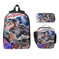 Axyaa Kids Backpack Lunch Box Pencil Boxes Set for School - Lilo Stitch 2025 Movie