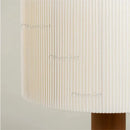 Axyaa Wabi Sabi Wood Table Lamps - Minimalist Fabric Decorative Lamp