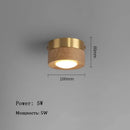 Axyaa Ash Wood LED Ceiling Spotlights - Modern Home Decor Lighting