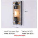 Axyaa Industrial Style Wooden Wall Light for Home Decor