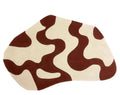 Axyaa Plush French Style Irregular Shape Rug for Bedroom Living Room Decoration