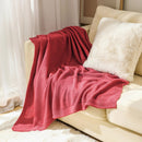 Axyaa Thick Waffle Knit Throw Blanket - Luxurious Plaid for Bed, Sofa, Living Room
