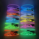 Axyaa Glowing LED Glasses for Halloween Cosplay and Christmas Parties