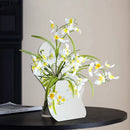 Axyaa Acrylic Mirror Vase with Artificial Flowers | Modern Home Decor