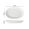 Axyaa Solid Color Rock Texture Ceramic Fish Plate - Restaurant Tableware