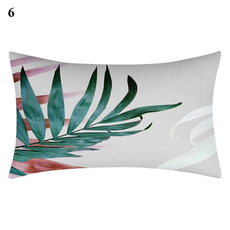 Axyaa Bohemian Plant Leaf Pillowcase for Home Decor 30*50