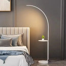 Axyaa Fishing Floor Lamp with Integrated Storage Rack