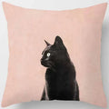 Axyaa Cat Print Square Pillowcase for Home Décor and Car Sofa, 45cm*45cm