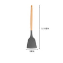 Axyaa Silicone Cooking Spatula Turner with Wooden Handle - Home Kitchen Utensil