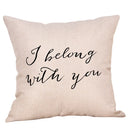 Axyaa Linen Pillow Cover 45X45CM - Decorative Cushion for Home Sofa