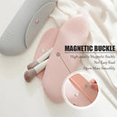 Axyaa Magnetic Closure Silicone Cosmetic Bag for Travel with Brush Pouch