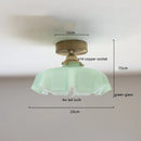Axyaa Yellow Glass LED Pendant Lights for Indoor Lighting, Nordic Hanging Lamp