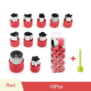 Axyaa Stainless Steel Fruit & Vegetable Cutter Set Heart/Flower Shape Mold