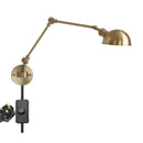 Axyaa Nordic Copper Wall Lamp Sconce Pull Chain Switch Indoor Lighting Bedroom Mirror Stair Light