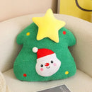 Axyaa Christmas Tree Plush Pillow - Soft Sofa Cushion Gift