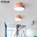 Axyaa Wooden Round Ceiling Light for Home, Bedroom, Bathroom & More