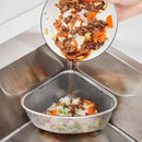 Axyaa Stainless Steel Triangle Sink Basket Residue Filter Net Veggie Wash Shelf
