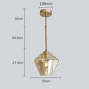 Axyaa Modern Amber LED Glass Chandelier Indoor Lighting Pendant Light