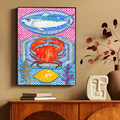 Axyaa Marine Animals Canvas Prints for Modern Home Decor