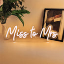 Axyaa Neon Happy Birthday Mr & Miss Lighted Sign Clear Background LED Decoration