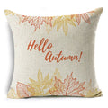 Axyaa Autumn Print Style Thanksgiving Pillow Case - Decorative Plant Cushion Cover