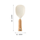 Axyaa Silicone Rice Spoon with Wooden Handle - Kitchen Accessory
