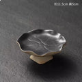Lotus Leaf Dim Sum Plate by Axyaa: Elegant Chinese Tea Snack Tray
