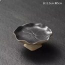 Lotus Leaf Dim Sum Plate by Axyaa: Elegant Chinese Tea Snack Tray