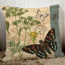 Axyaa Butterfly Printed Couch Cushion Cover 45x45cm Home Decor Pillowcase