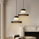 Axyaa Colorful Fabric Pendant Lamp: Japanese-Inspired LED Kitchen Decor