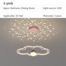 Axyaa Modern Starry Sky Clouds Kids Room Chandelier