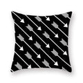 Axyaa Abstract Geometry Letter Print Cushion Cover - 45x45cm